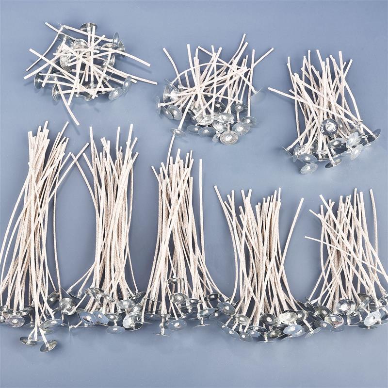 Candle Supplies Tins - キャンドル作り用のスモークコットンワックスライン,エンボス加工されたキャンドル,傷んだワックスエレンツ,30個