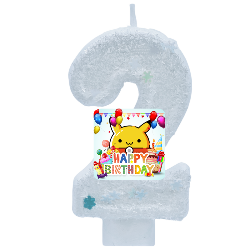 Zebra Candle Supplies - ポケモンモンスターピカチュウキャンドルテーマ誕生日数字 0-9 アニメフィギュア漫画誕生日パーティー用品ケーキデコレーションホットギフト