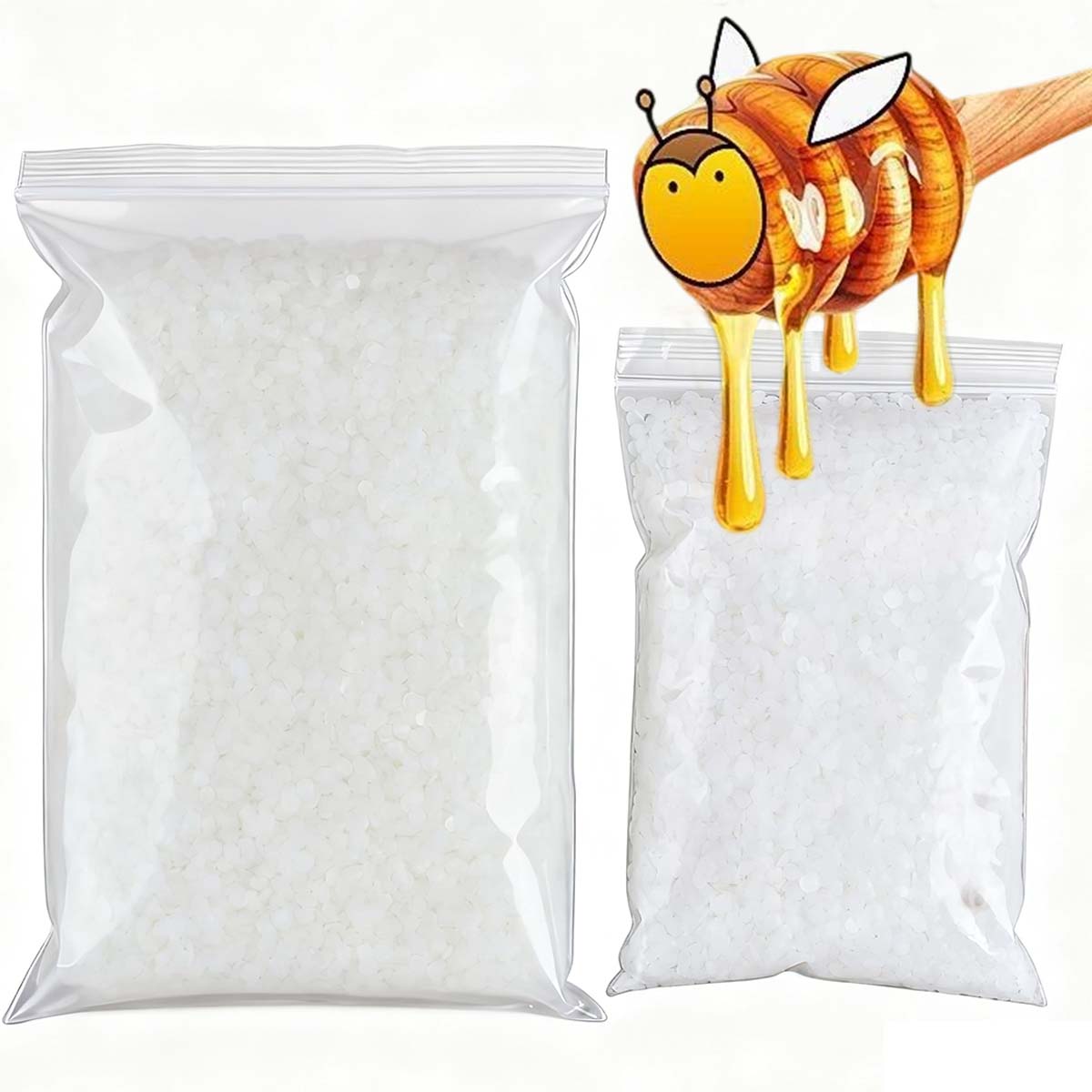 Candle Supplies Tins - 200g-1000g 白蜜蝋 純天然粒状 香り付きキャンドル材料 DIY 無煙芯材料