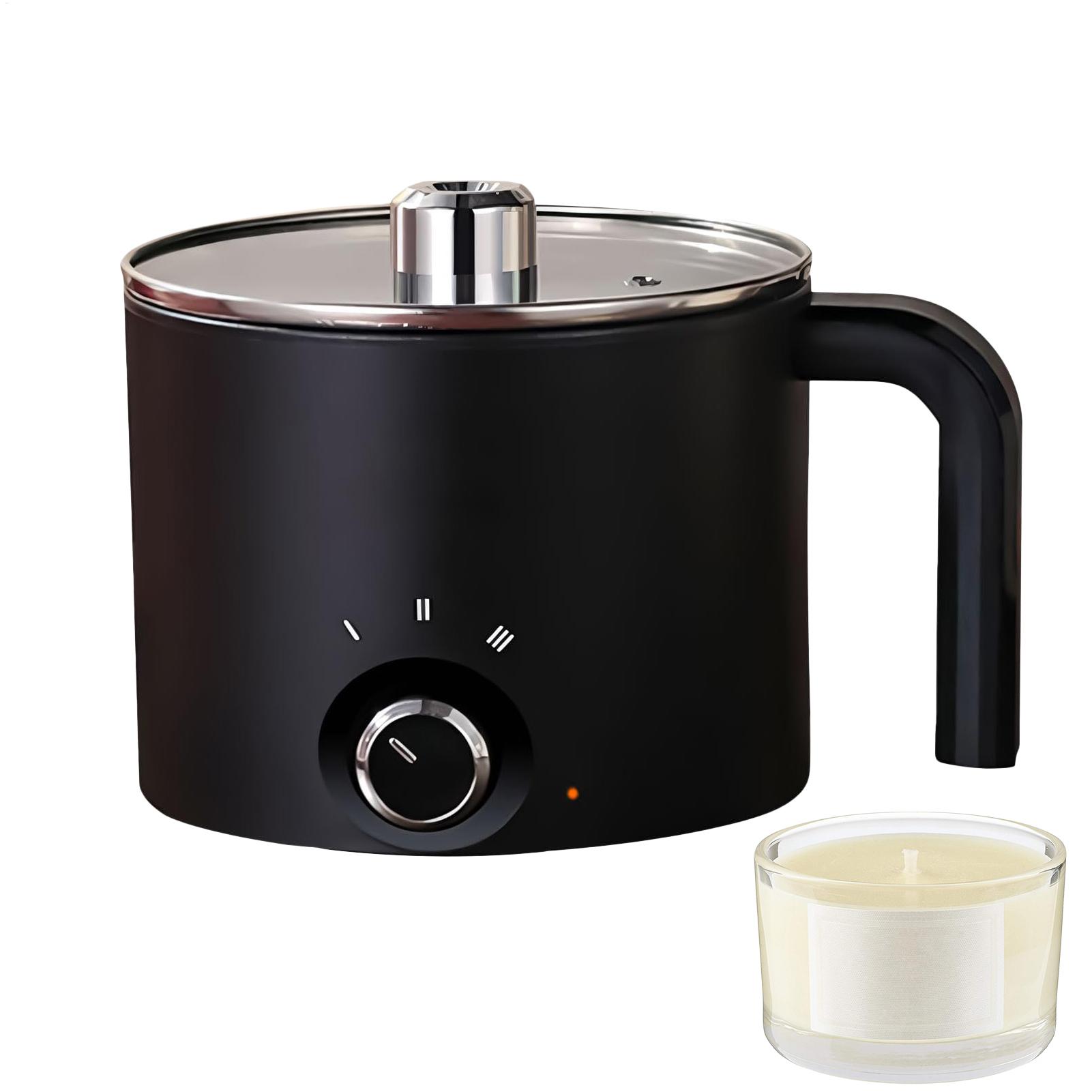 Candle Supplies Tins - キャンドルワックス溶解ポット 1.5L 大型ステンレス製電気式ノンスティックキャンドル製造ポット 溶解ピッチャー (石鹸、キャンディー、チョコレート用)