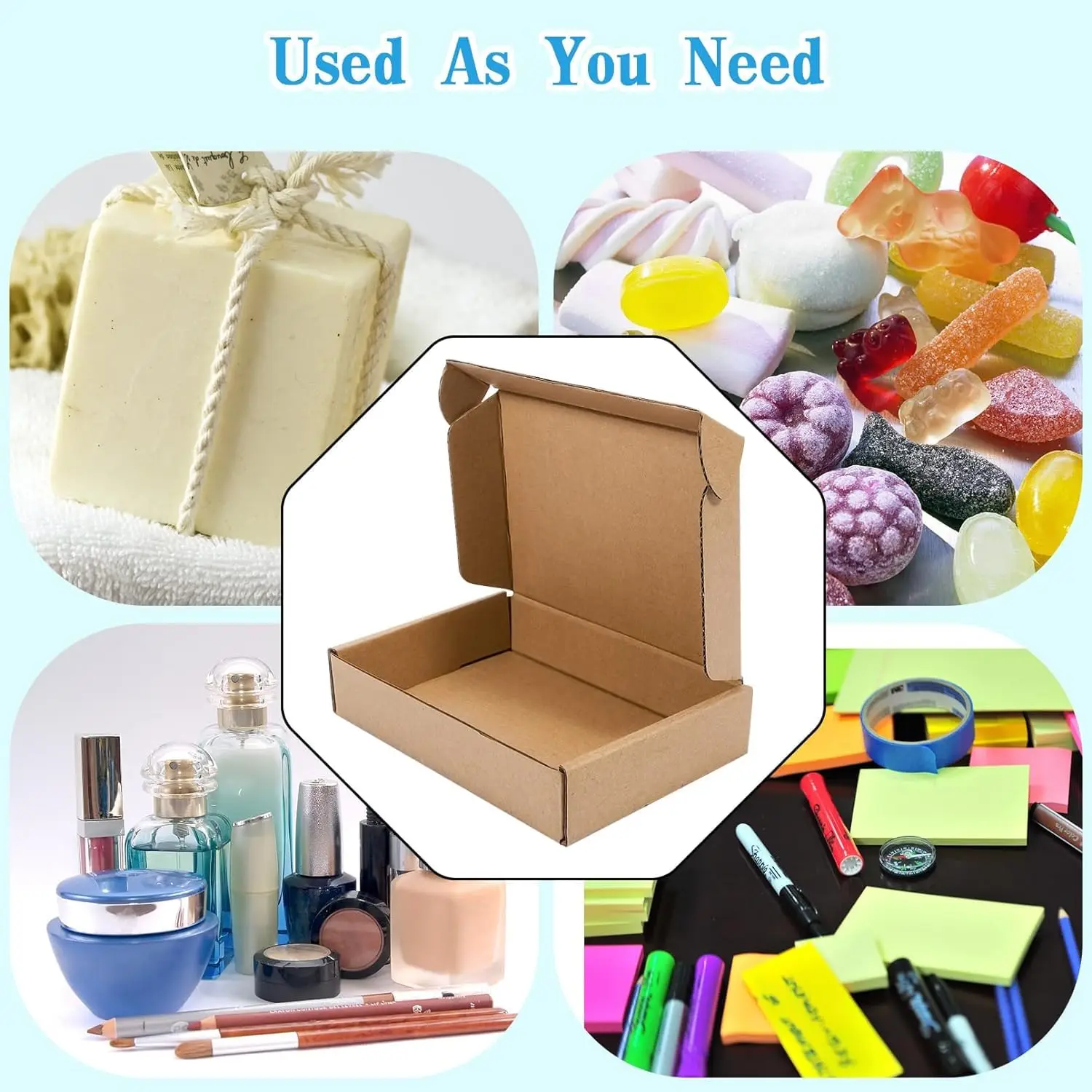 20/10 個段ボール箱メーラー、茶色の段ボール配送ボックス - Kraft Paper Box のレビューと価格
