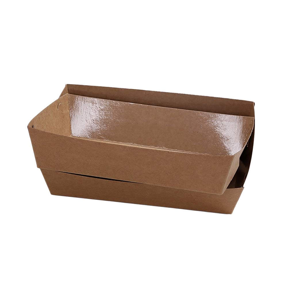 使い捨てのクラフト紙製食品トレー30個入り。フライドポテト、 - Kraft Paper Box のレビューと価格
