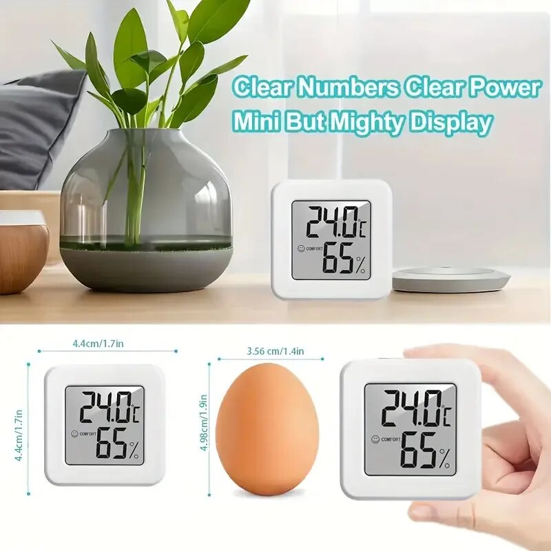 デジタル湿度計温度計室内温度計温度ゲージミニ液晶気象ステーシ - Digital Thermometer Probe のレビューと価格