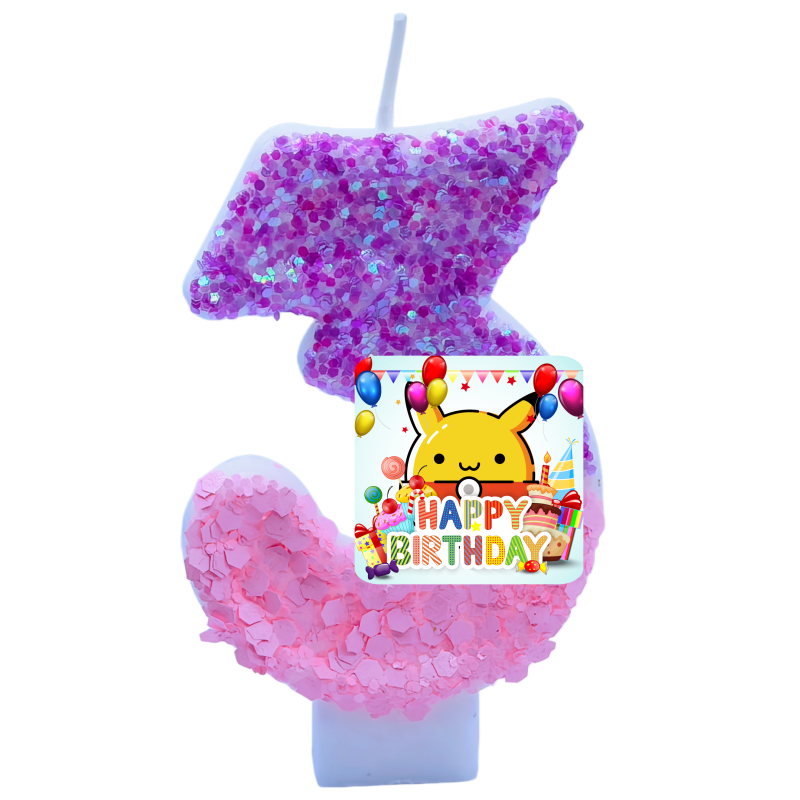 ポケモンモンスターピカチュウキャンドルテーマ誕生日数字 0- - Zebra Candle Supplies のレビューと価格