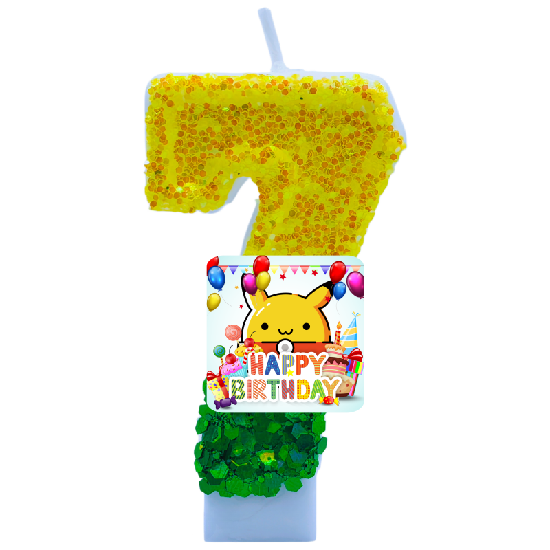 ポケモンモンスターピカチュウキャンドルテーマ誕生日数字 0- - Zebra Candle Supplies のレビューと価格