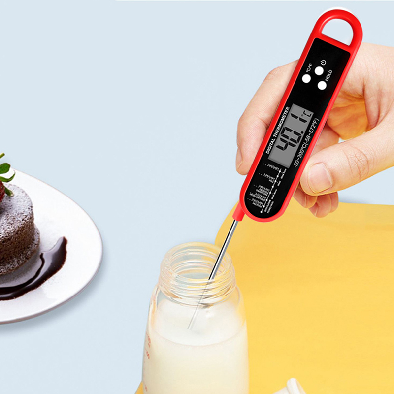 折りたたみ式肉用温度計デジタルキッチン食品調理用温度計肉水ミ - Digital Thermometer Probe のレビューと価格