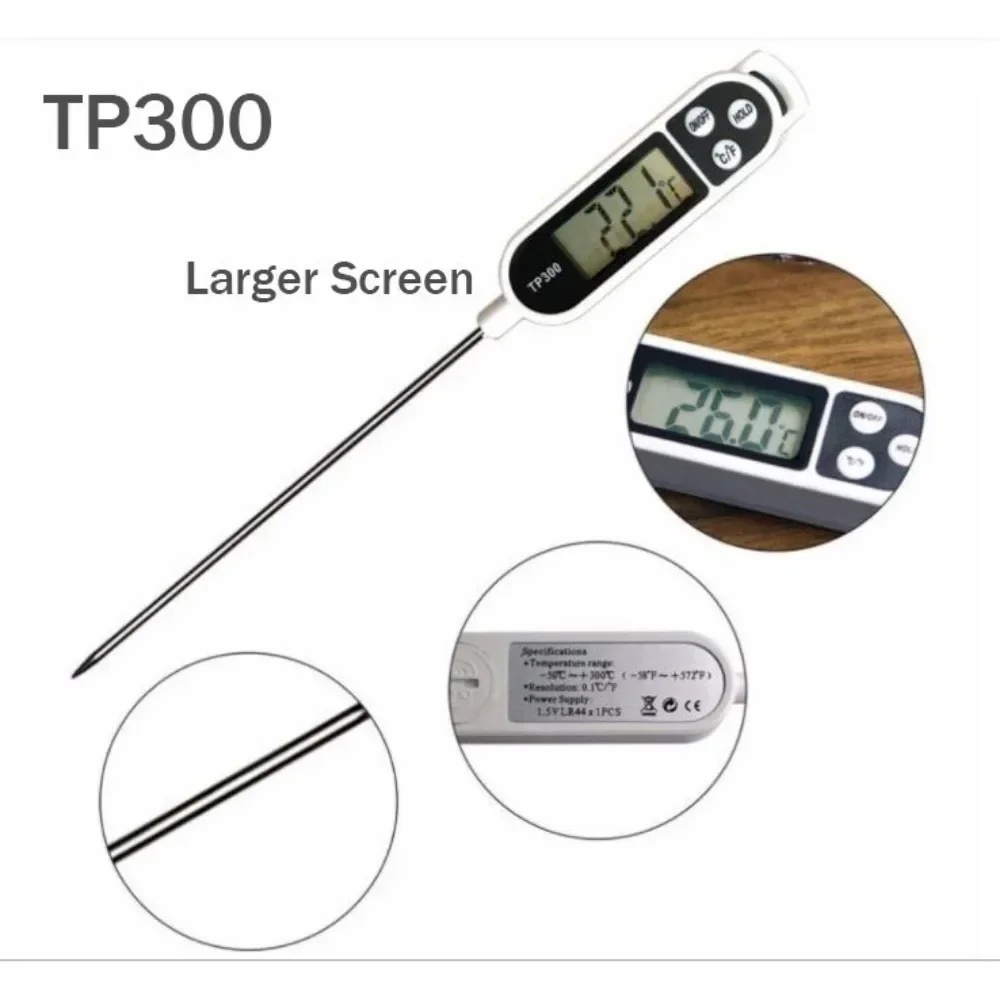 ステンレス鋼プローブタイプデジタルキッチン温度計、食品、バー - Digital Thermometer Probe のレビューと価格