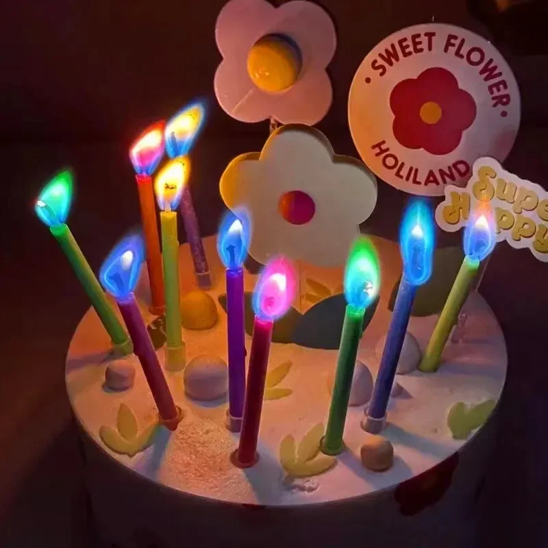 6 個色の誕生日パーティー用品結婚式カラフルなマルチカラーキ - Zebra Candle Supplies のレビューと価格