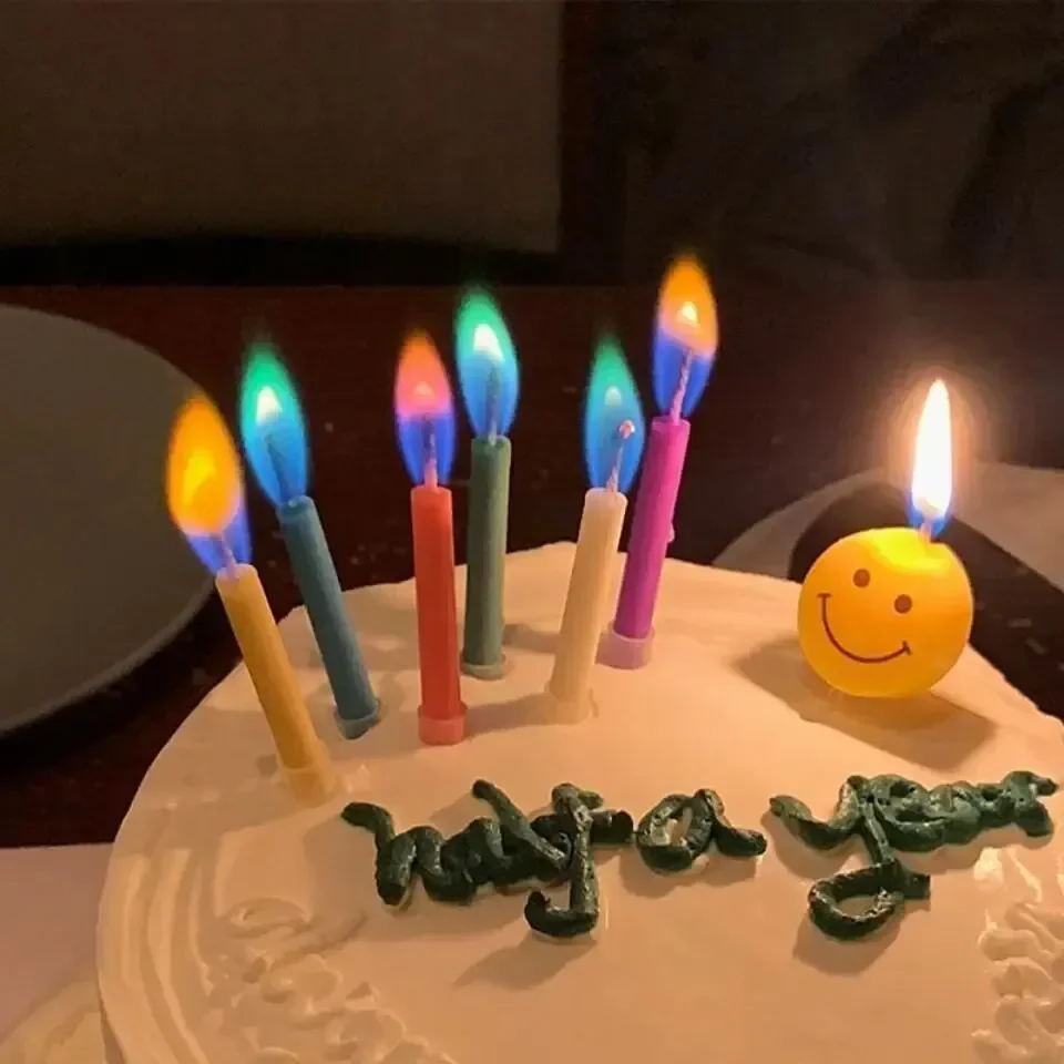 6 個色の誕生日パーティー用品結婚式カラフルなマルチカラーキ - Zebra Candle Supplies のレビューと価格