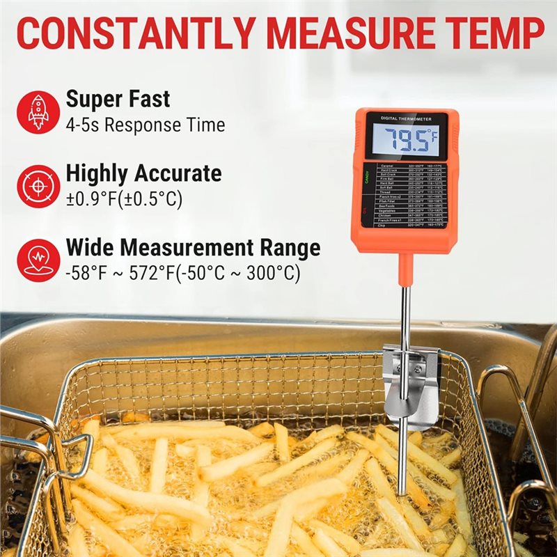 Y42A-TP510 デジタル温度計 防水 ポットクリップ付 - Digital Thermometer Probe のレビューと価格