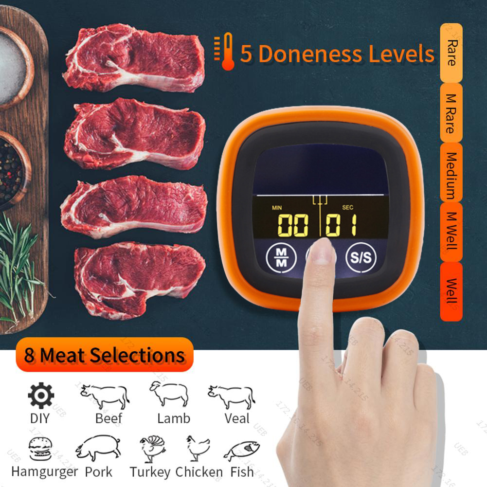 デジタル肉温度温度計プローブタッチスクリーン防水オーブン調理 - Digital Thermometer Probe のレビューと価格
