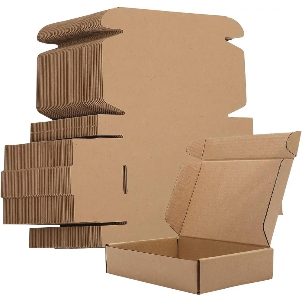 10/20個入り段ボール箱、茶色の段ボール配送箱、段ボール箱 - Kraft Paper Box のレビューと価格