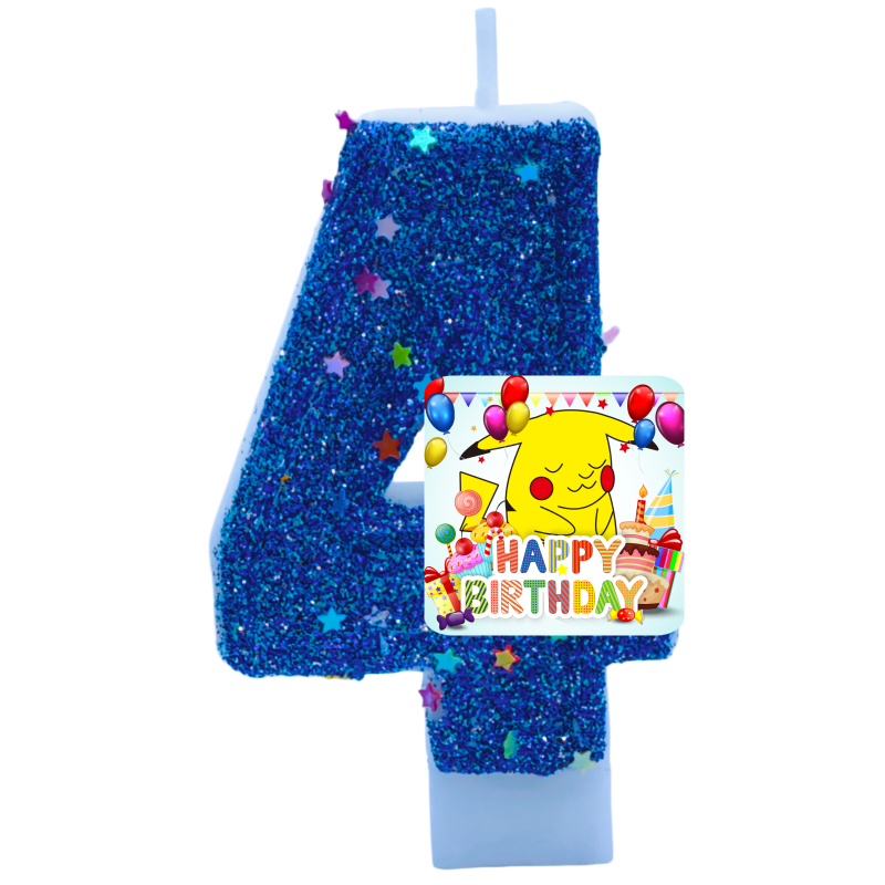 ポケモンモンスターピカチュウキャンドルテーマ誕生日数字 0- - Zebra Candle Supplies のレビューと価格
