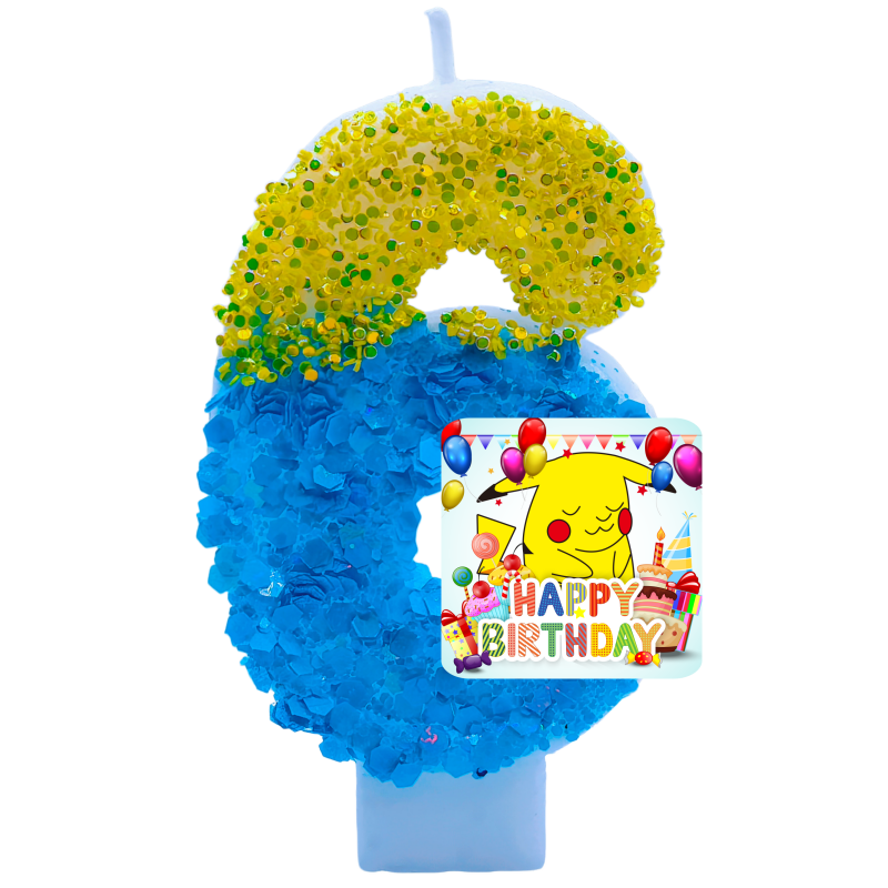 ポケモンモンスターピカチュウキャンドルテーマ誕生日数字 0- - Zebra Candle Supplies のレビューと価格