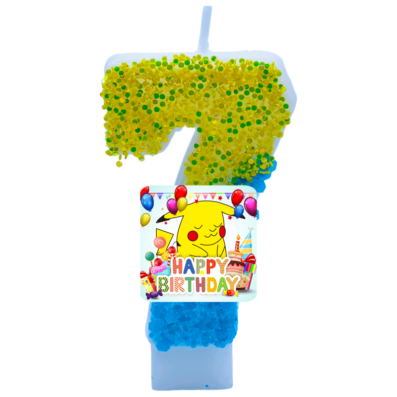 ポケモンモンスターピカチュウキャンドルテーマ誕生日数字 0- - Zebra Candle Supplies のレビューと価格
