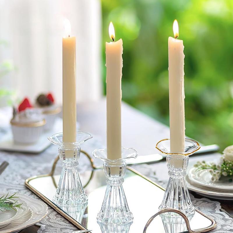 ホットセール 3個セット ガラス製キャンドルホルダー ワック - Candle Supplies For Sale のレビューと価格