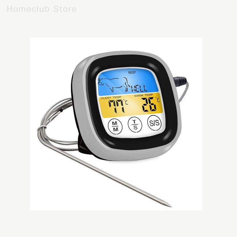 1 個タッチデジタル温度計プローブ付きステーキ肉ステンレス防 - Digital Thermometer Probe のレビューと価格