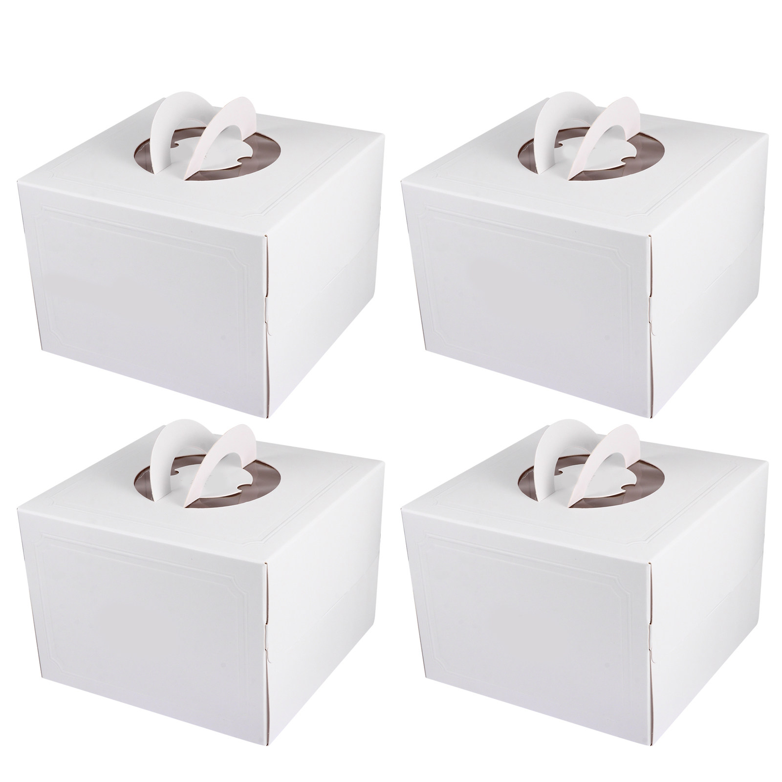 4個入り、上品な使い捨てケーキ用箱、カップケーキ用包装箱、持 - Kraft Paper Box のレビューと価格