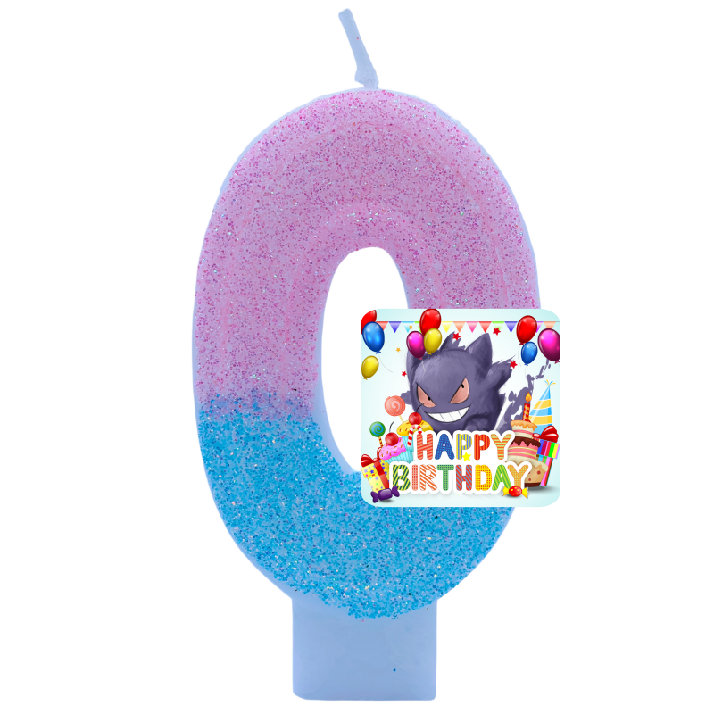 ポケモンゲンガーキャンドルテーマ誕生日数字 0-9 アニメフ - Zebra Candle Supplies のレビューと価格