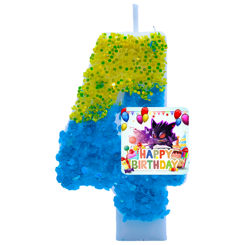 ポケモンゲンガーキャンドルテーマ誕生日数字 0-9 アニメフ - Zebra Candle Supplies のレビューと価格