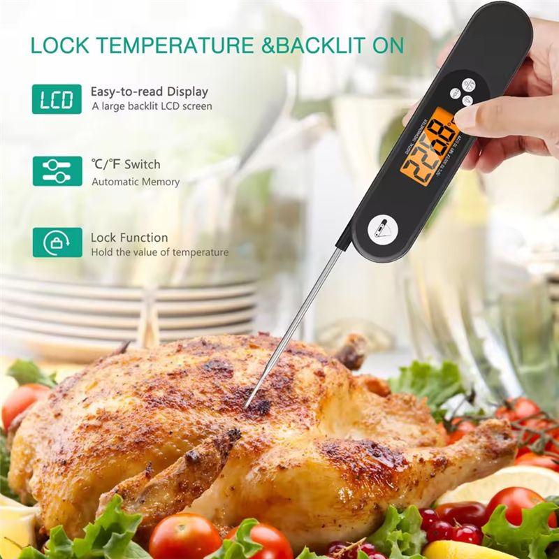 デジタルバーベキュー食品温度計キッチン温度計肉水ミルク調理用 - Digital Thermometer Probe のレビューと価格