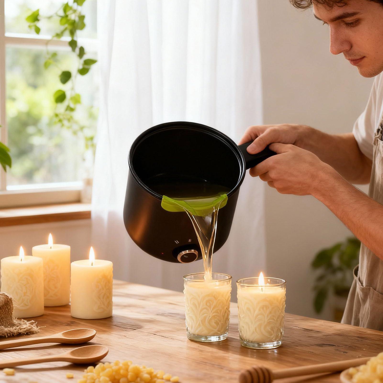 キャンドルワックス溶解ポット 1.5L 大型ステンレス製電気 - Candle Supplies Tins のレビューと価格