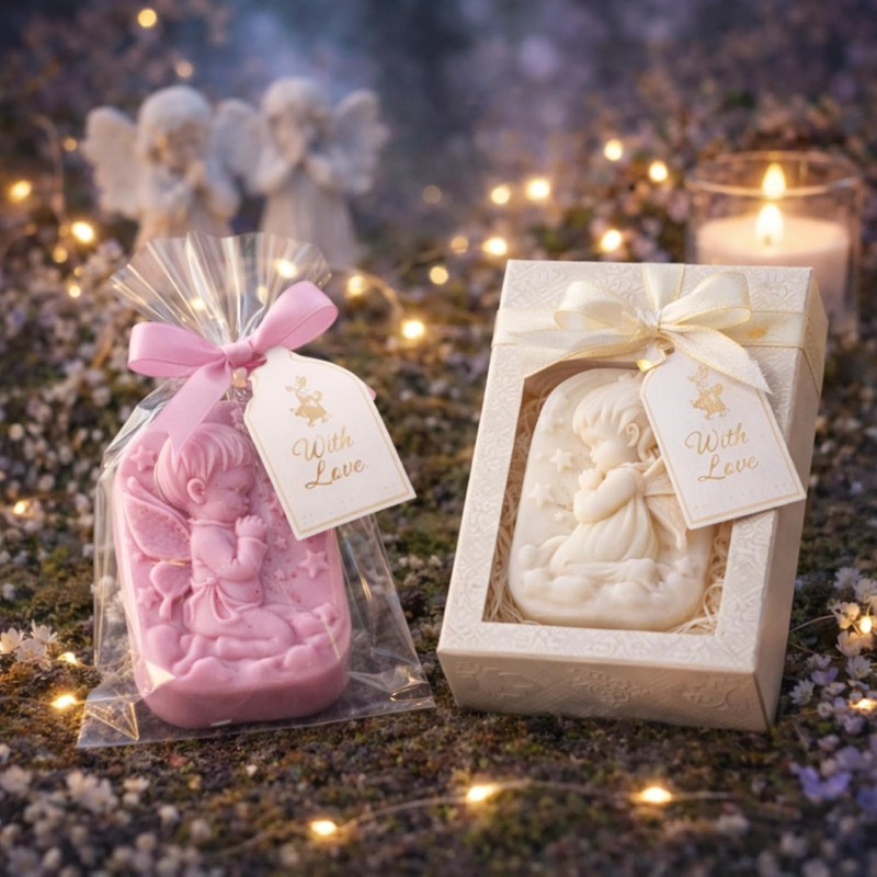 天使のシリコンモールド、石鹸作り用品、祈る妖精の赤ちゃんデザ - Candle Supplies Tins のレビューと価格