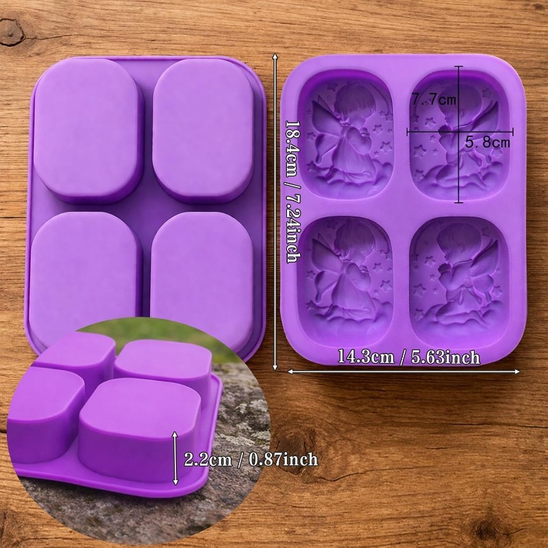 天使のシリコンモールド、石鹸作り用品、祈る妖精の赤ちゃんデザ - Candle Supplies Tins のレビューと価格