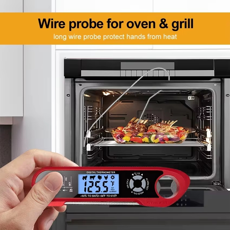 肉用温度計デュアルプローブデジタルキッチン調理用温度計肉食品 - Digital Thermometer Probe のレビューと価格