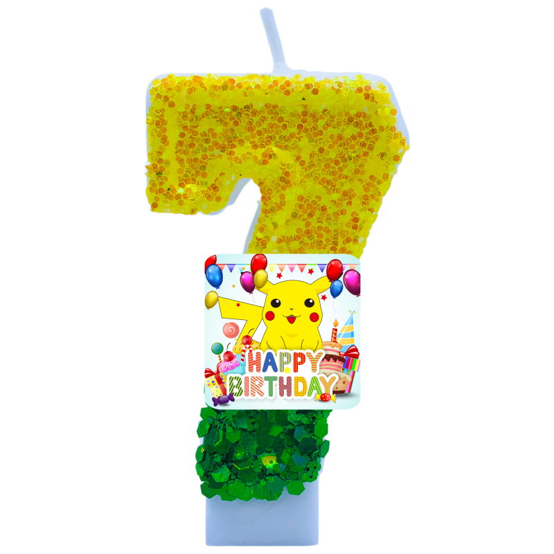ポケモンモンスターピカチュウキャンドルテーマ誕生日数字 0- - Zebra Candle Supplies のレビューと価格